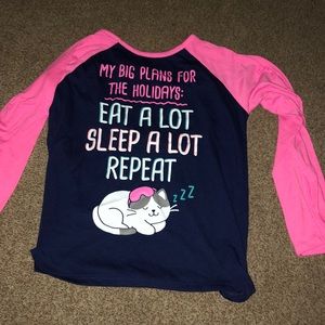 Justice pajama top for kids